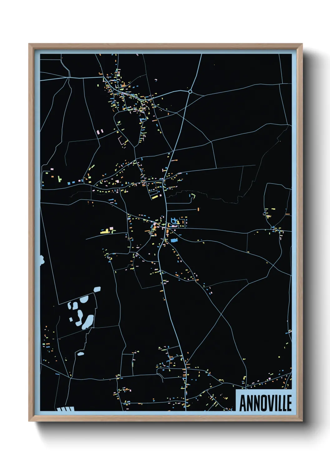 Une affiche de carte sur Annoville