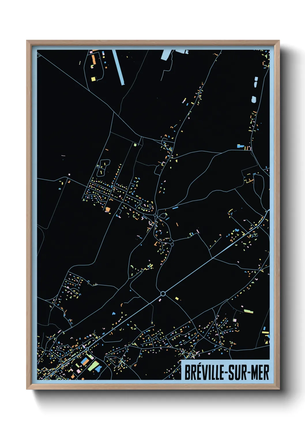 Un poster carteBréville-sur-Mer