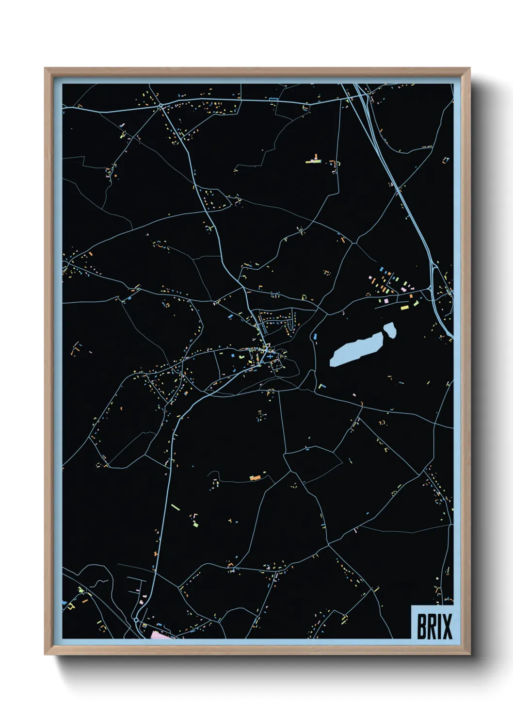 Une affiche de carte sur Brix