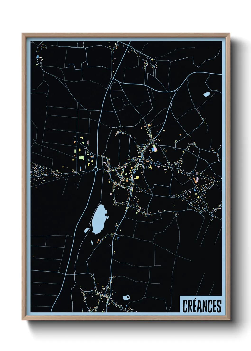 Une affiche de carte sur Créances