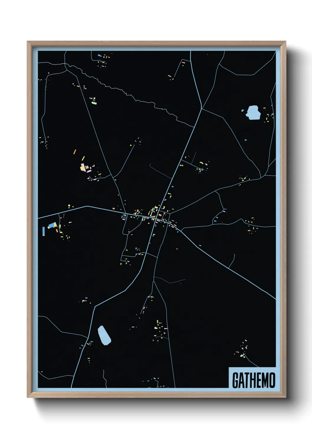 Une affiche de carte sur Gathemo