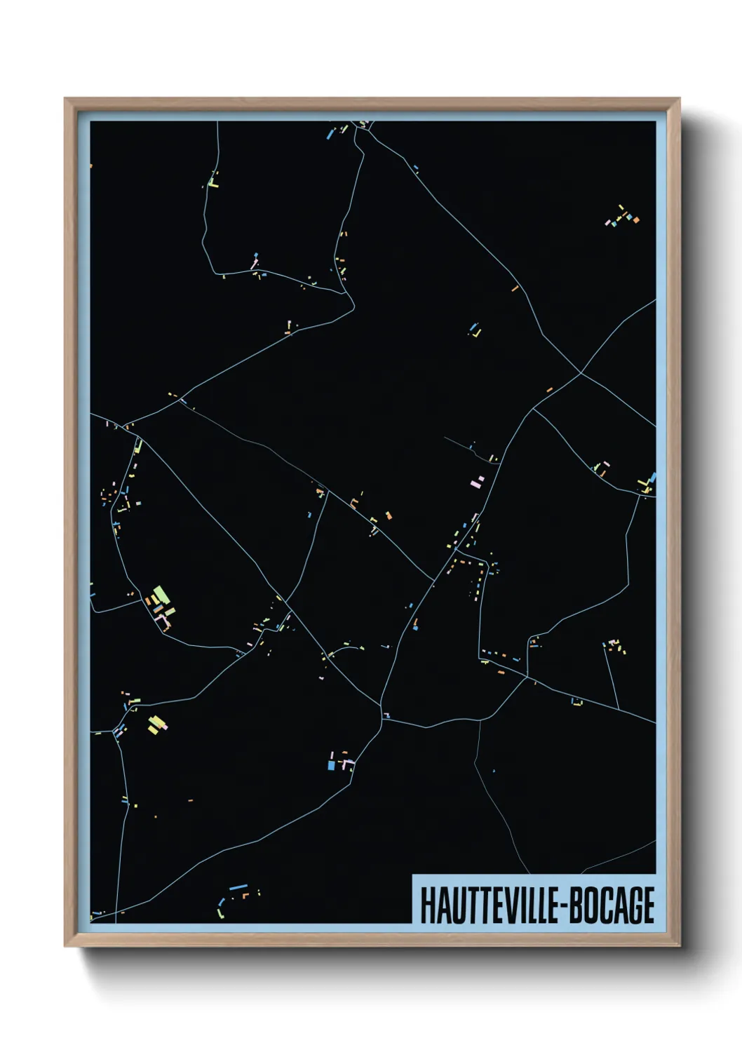 Un poster carteHautteville-Bocage