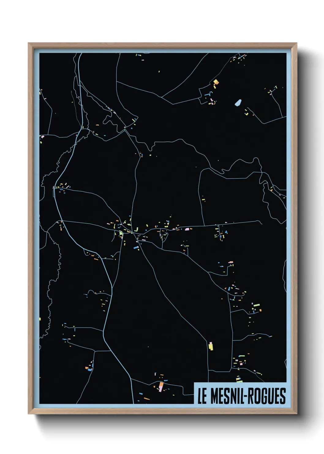 Un poster carteLe Mesnil-Rogues