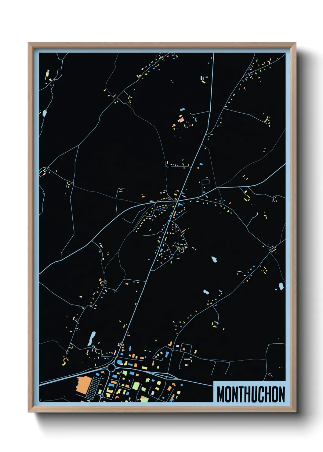 Une affiche de carte sur Monthuchon