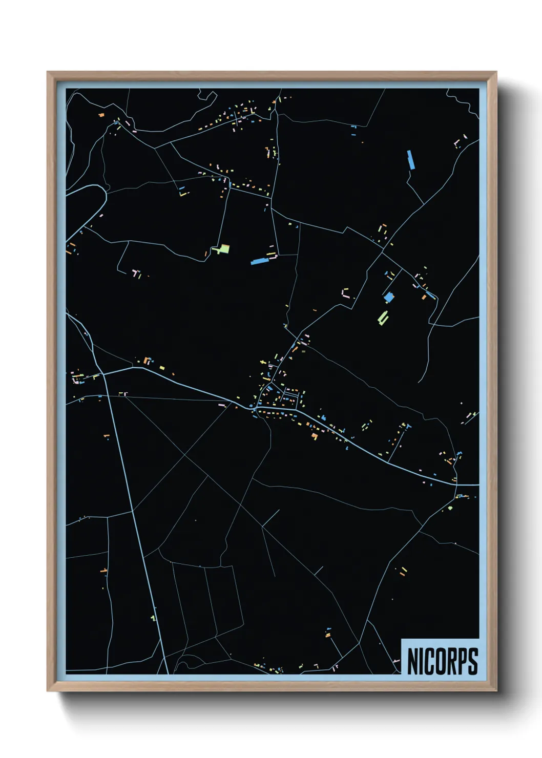 Une affiche de carte sur Nicorps