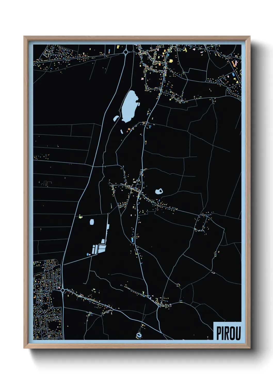 Une affiche de carte sur Pirou