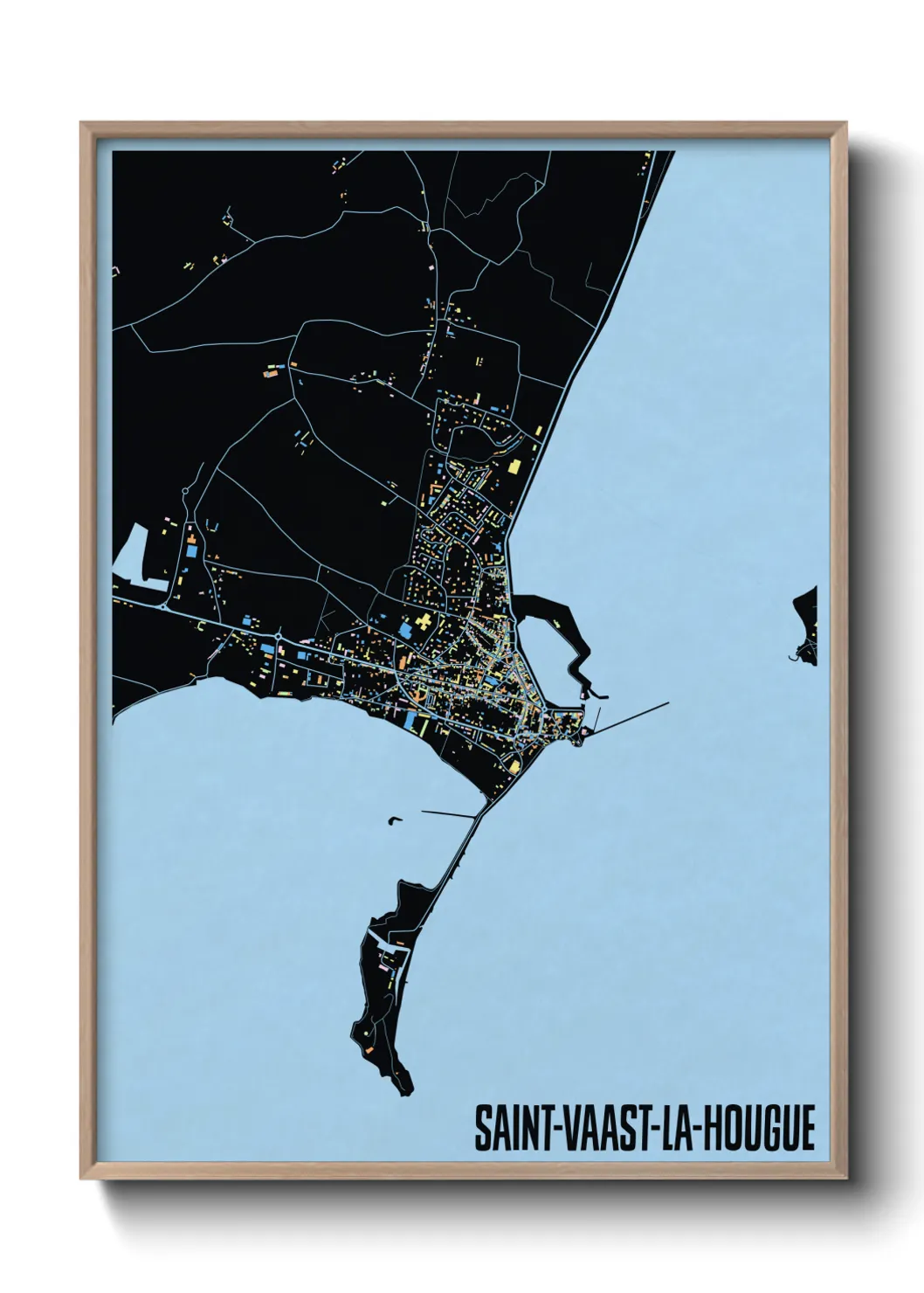 Un poster carteSaint-Vaast-la-Hougue