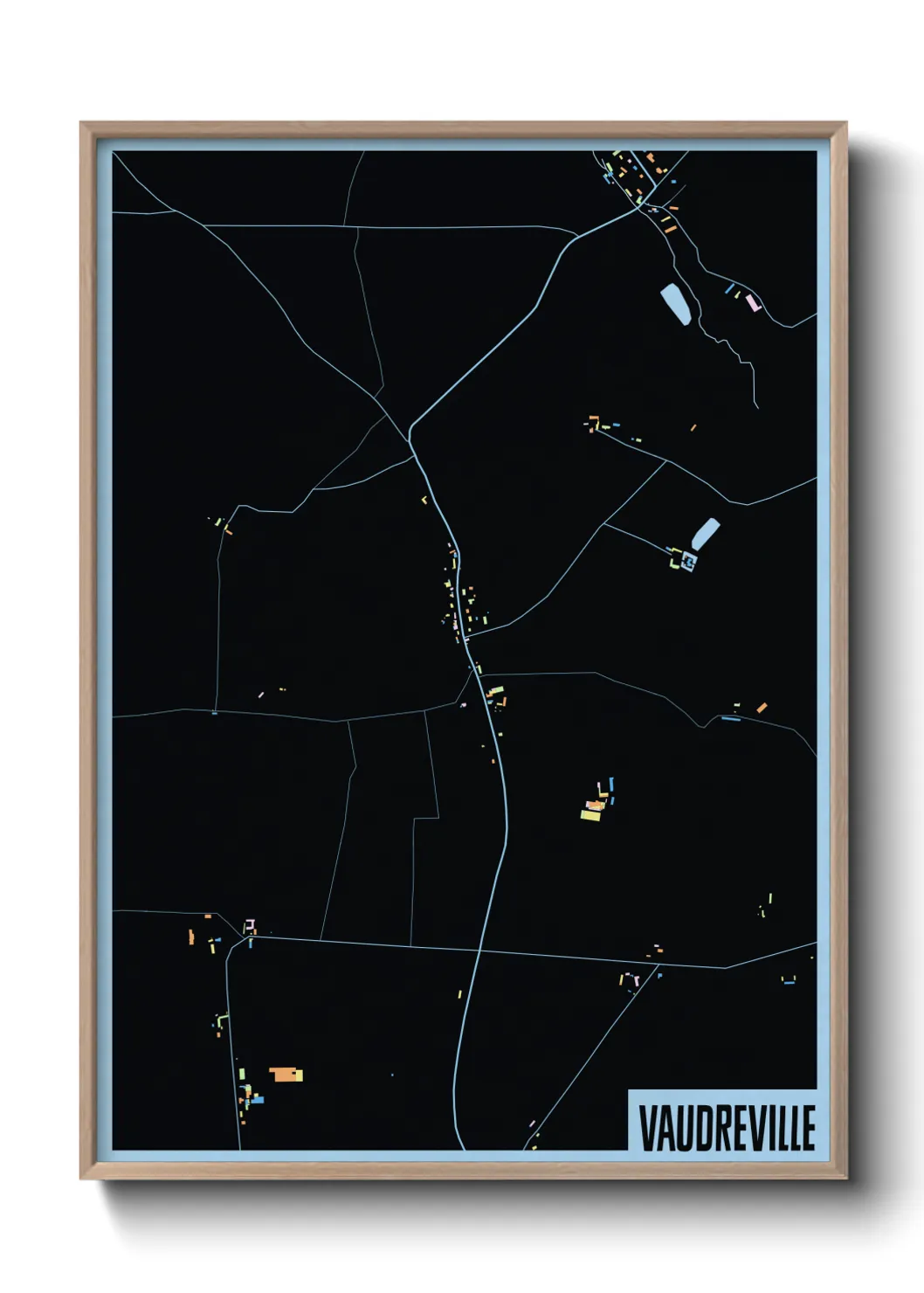 Une affiche de carte sur Vaudreville