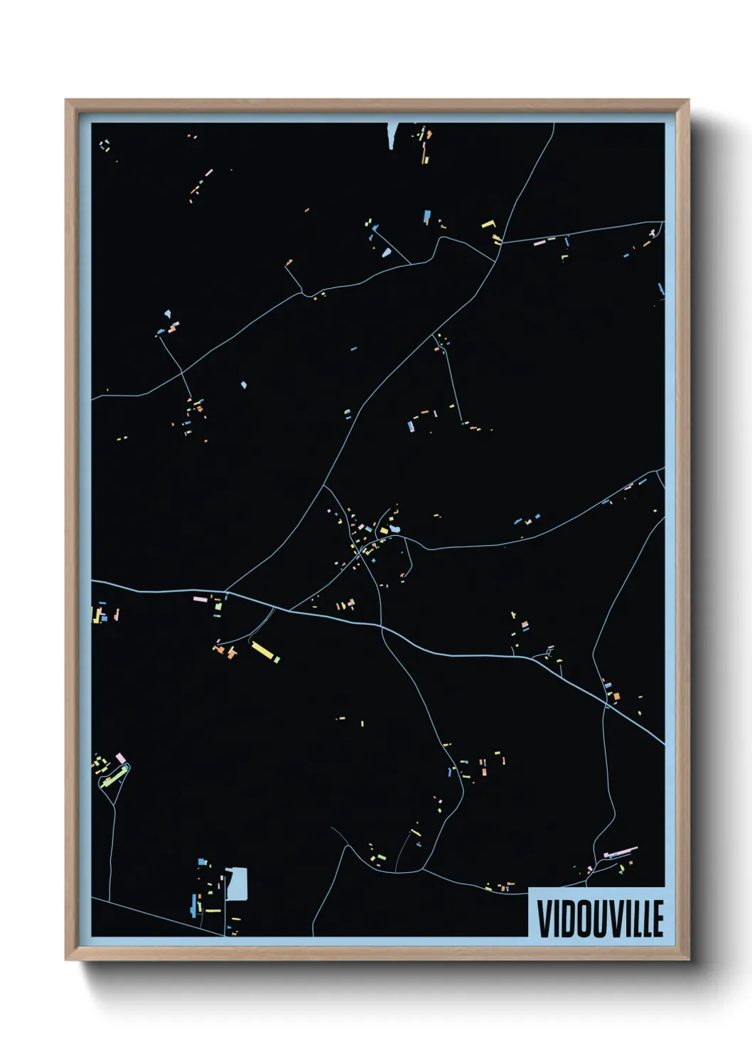 Une affiche de carte sur Vidouville