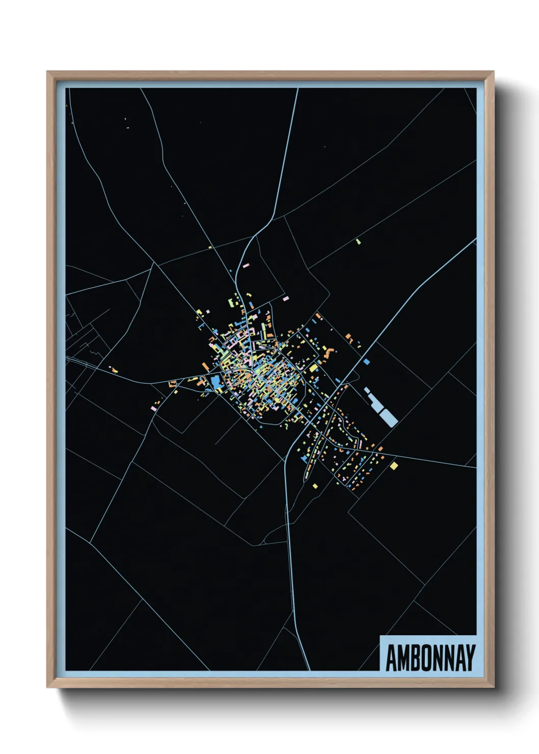 Une affiche de carte sur Ambonnay