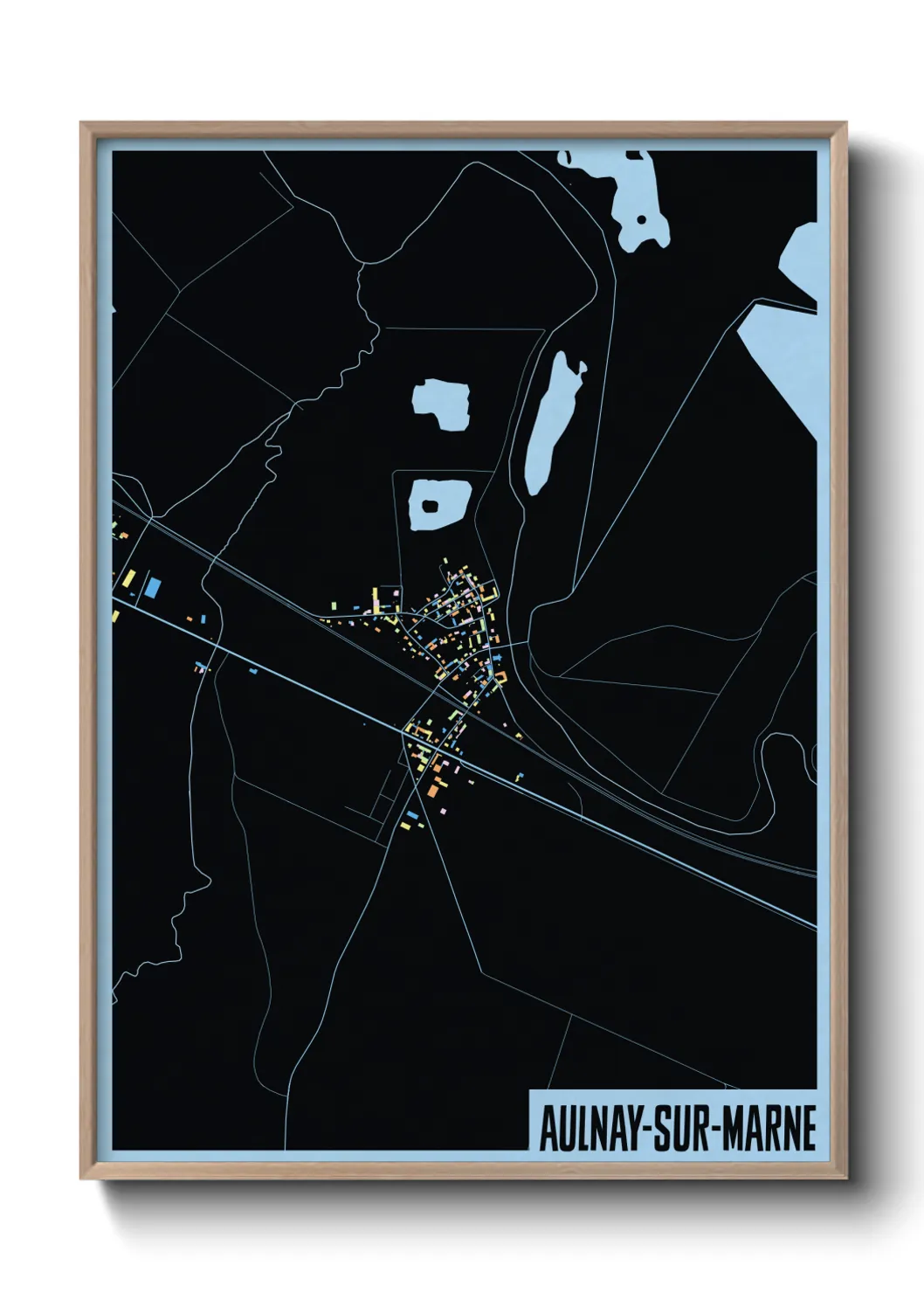 Un poster carteAulnay-sur-Marne