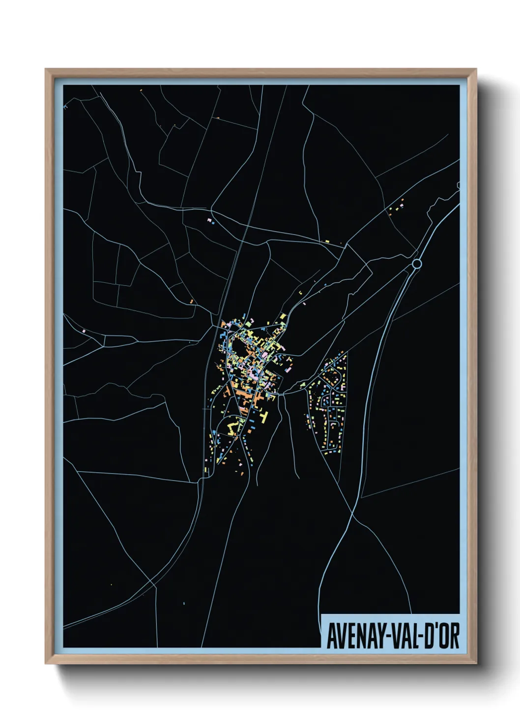 Une affiche de carte sur Avenay-Val-d'Or