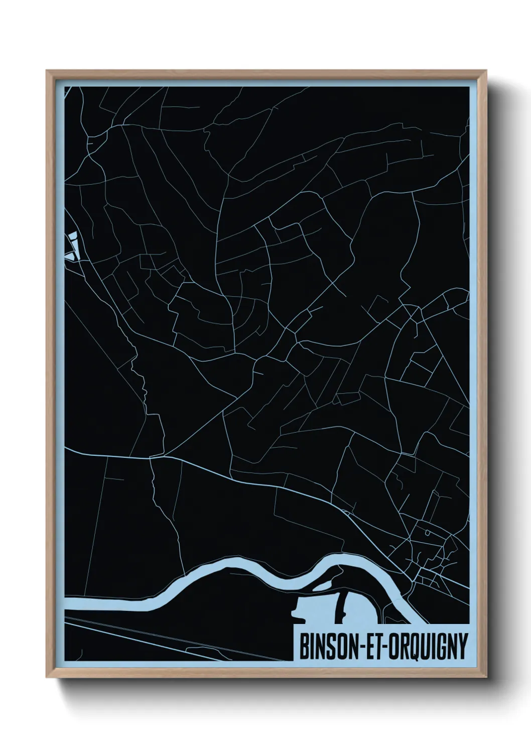 Un poster carteBinson-et-Orquigny