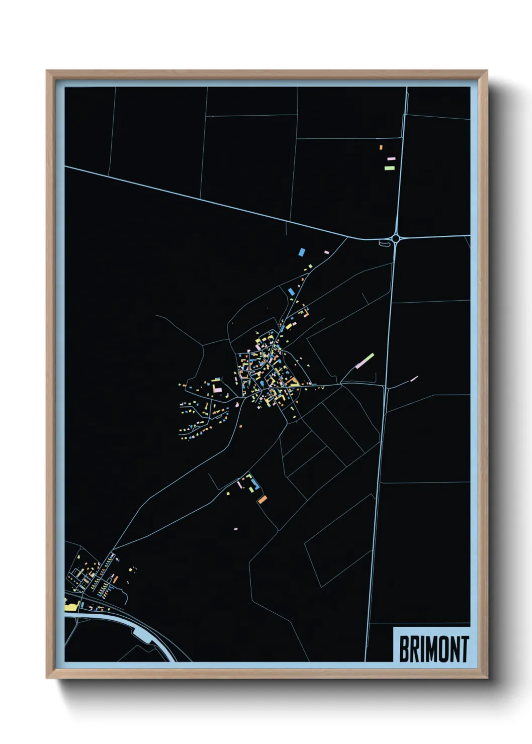 Une affiche de carte sur Brimont