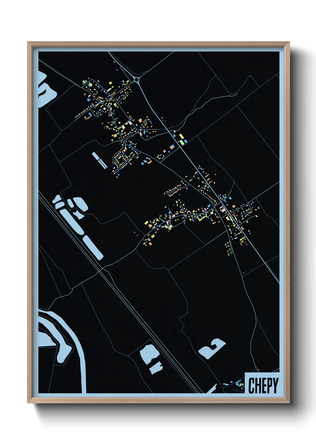 Une affiche de carte sur Chepy