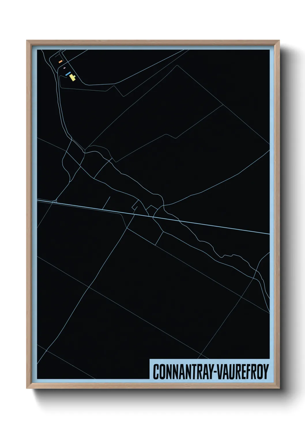 Un poster carteConnantray-Vaurefroy