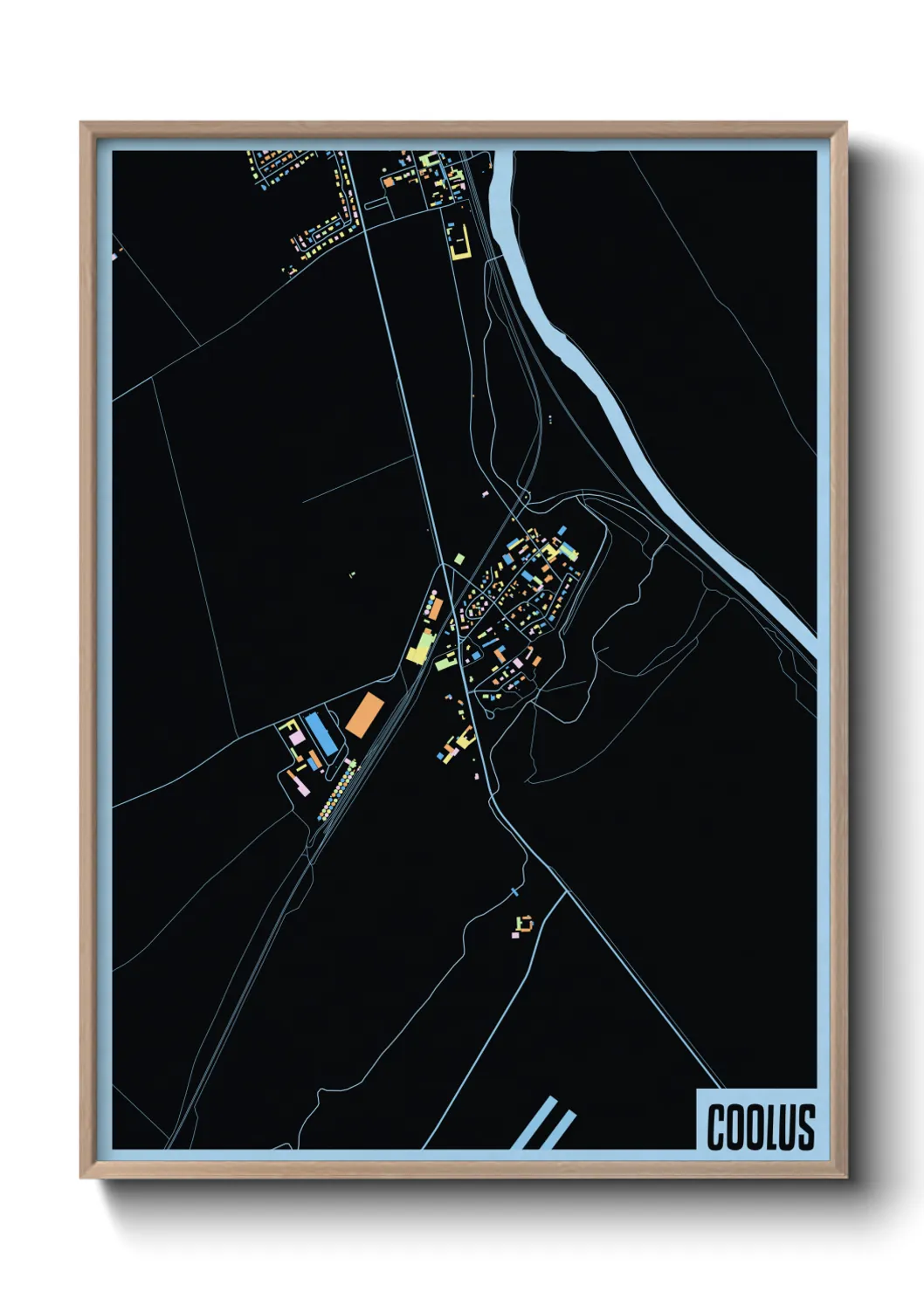 Une affiche de carte sur Coolus