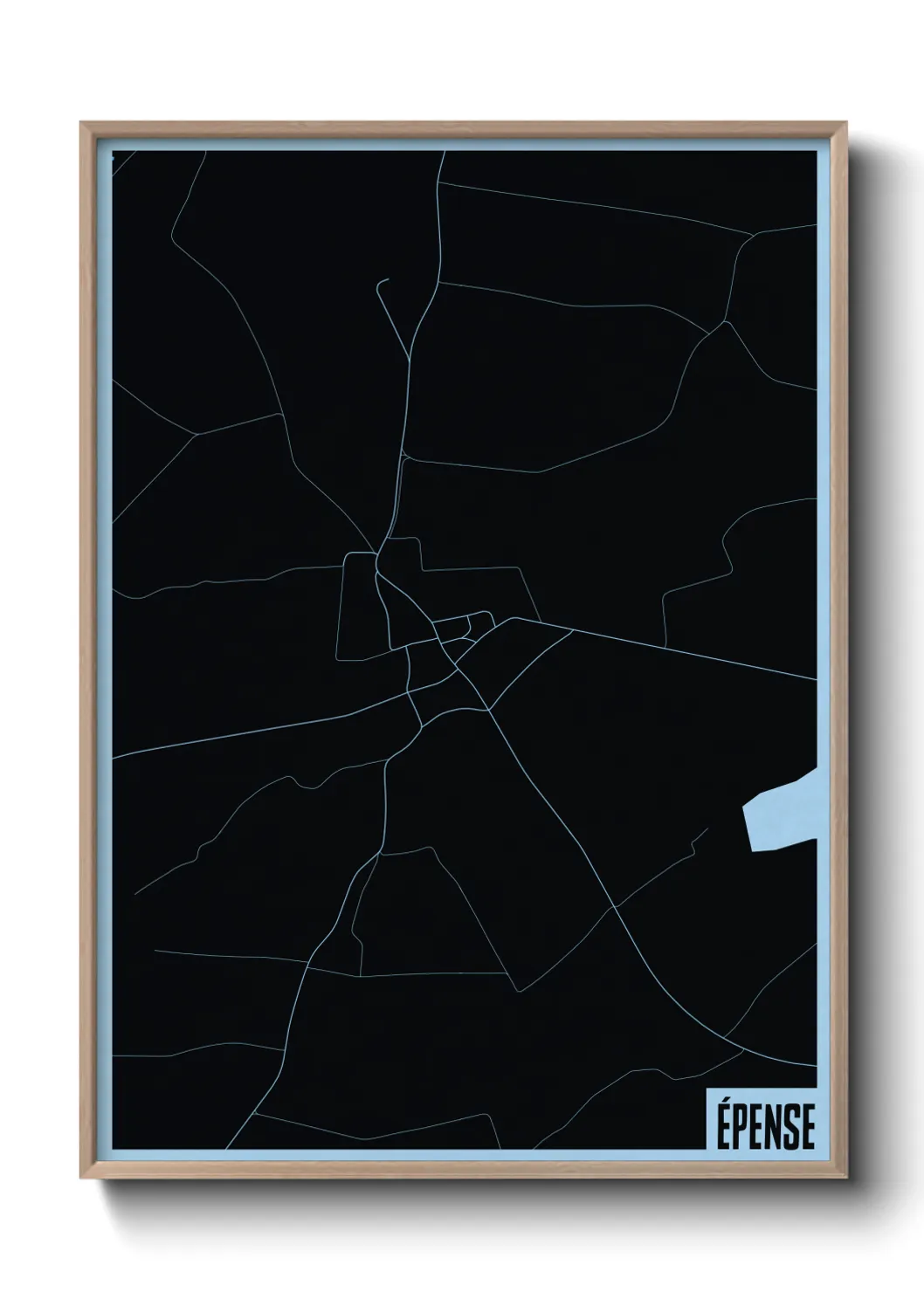 Une affiche de carte sur Épense