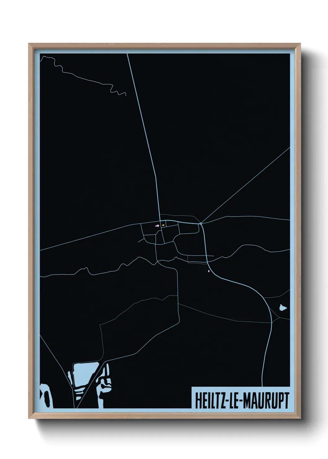 Un poster carteHeiltz-le-Maurupt