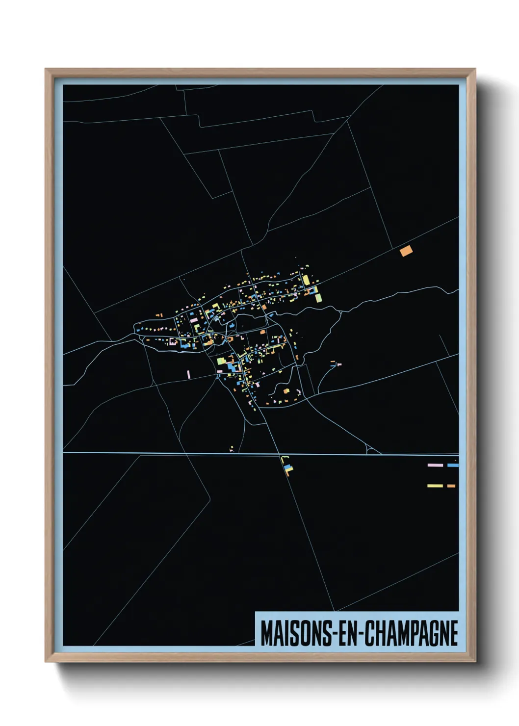 Un poster carteMaisons-en-Champagne