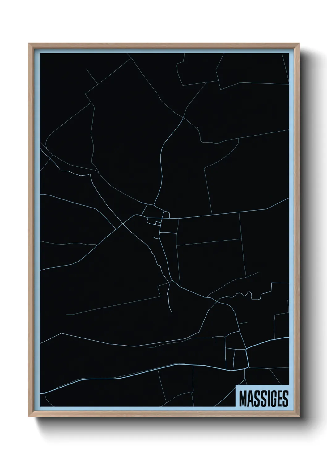 Une affiche de carte sur Massiges