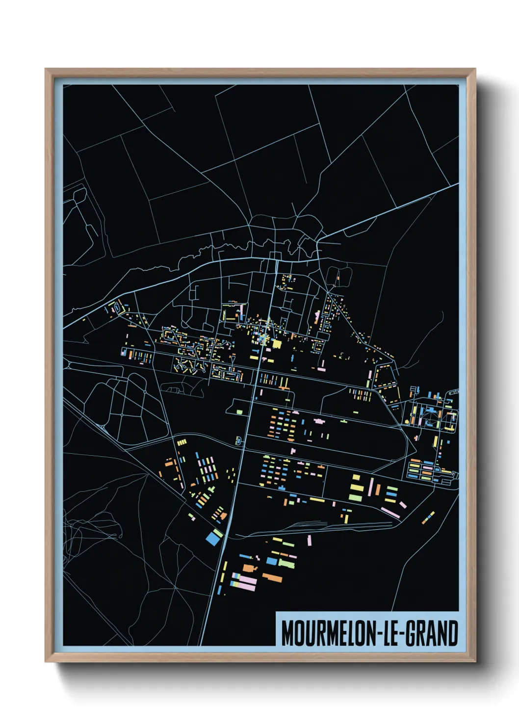 Une affiche de carte sur Mourmelon-le-Grand