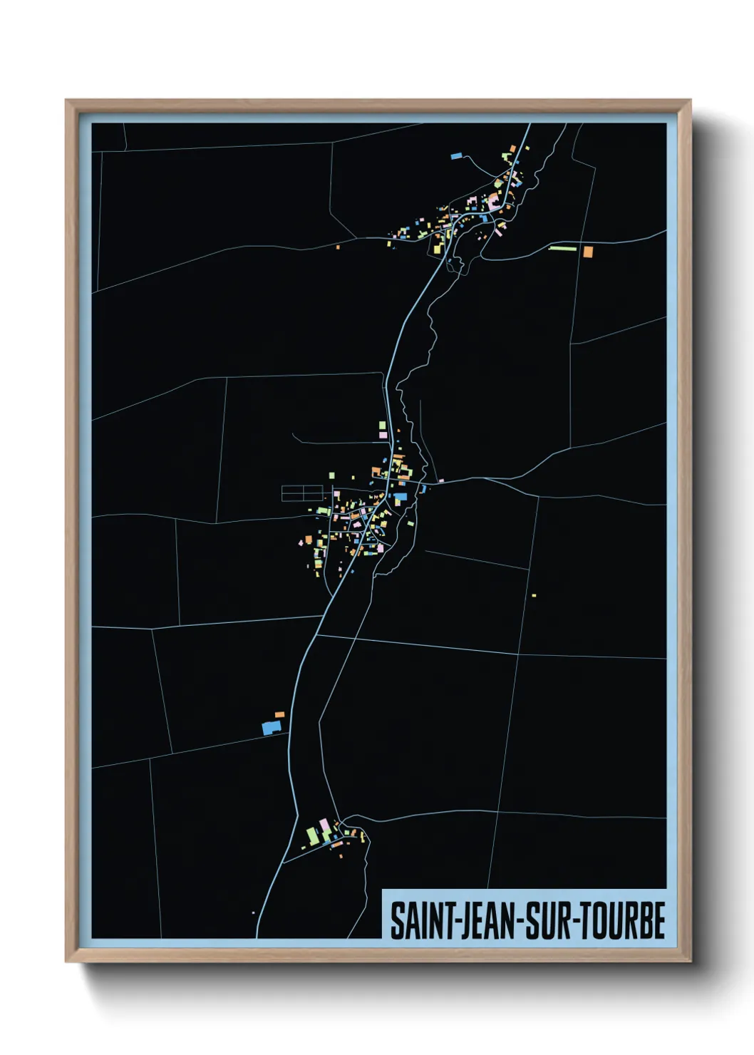 Une affiche de carte sur Saint-Jean-sur-Tourbe