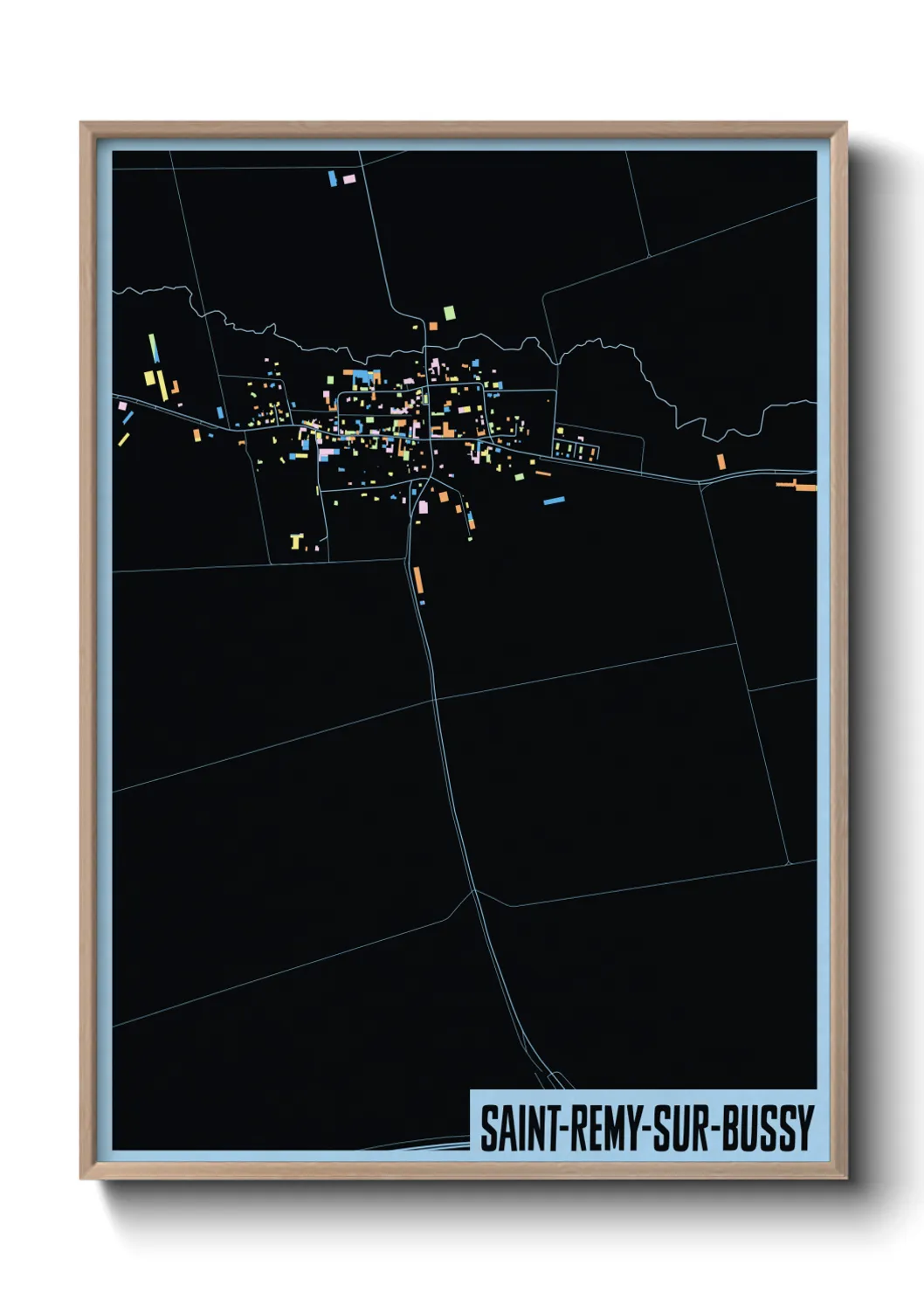 Un poster carteSaint-Remy-sur-Bussy