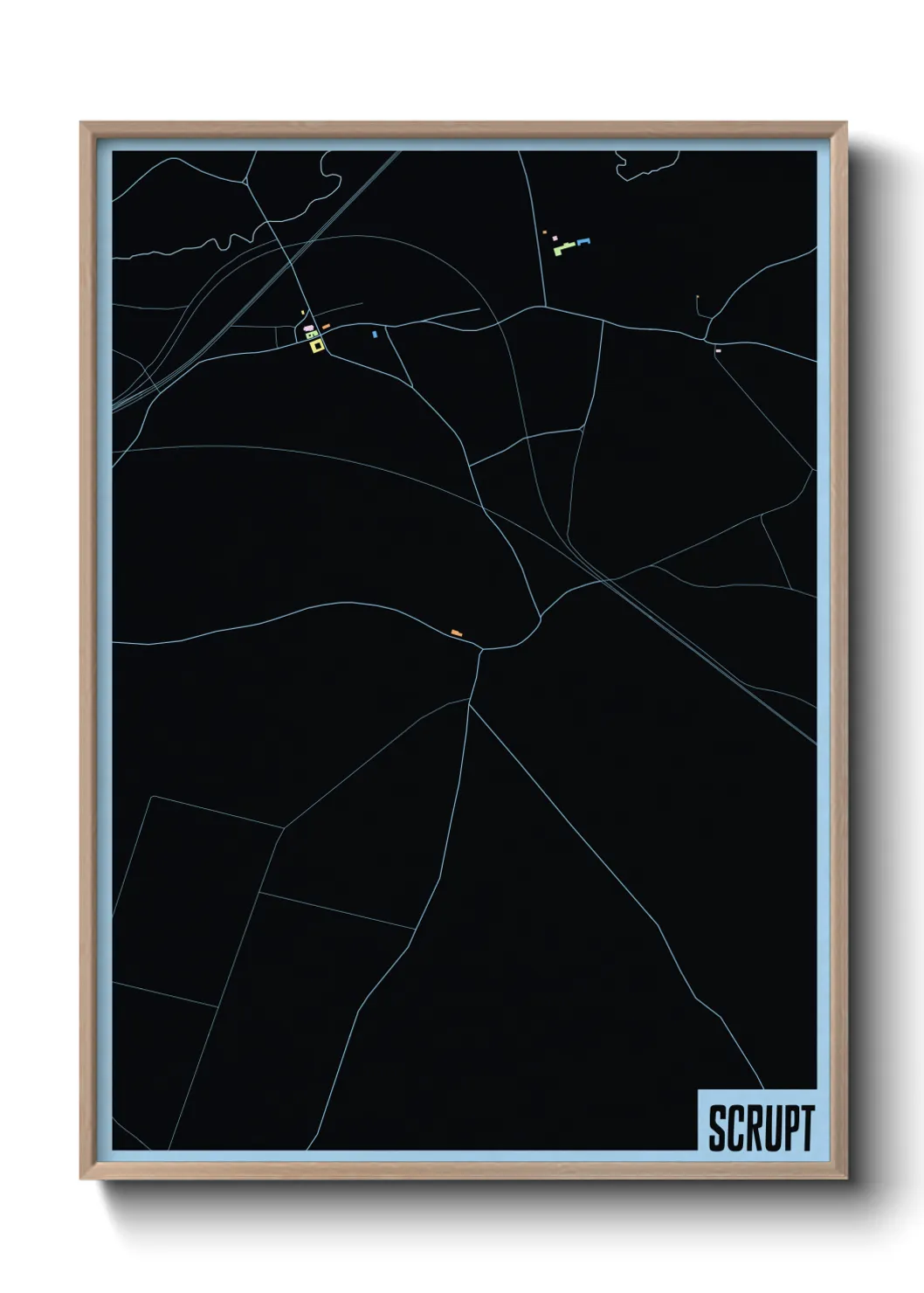 Une affiche de carte sur Scrupt