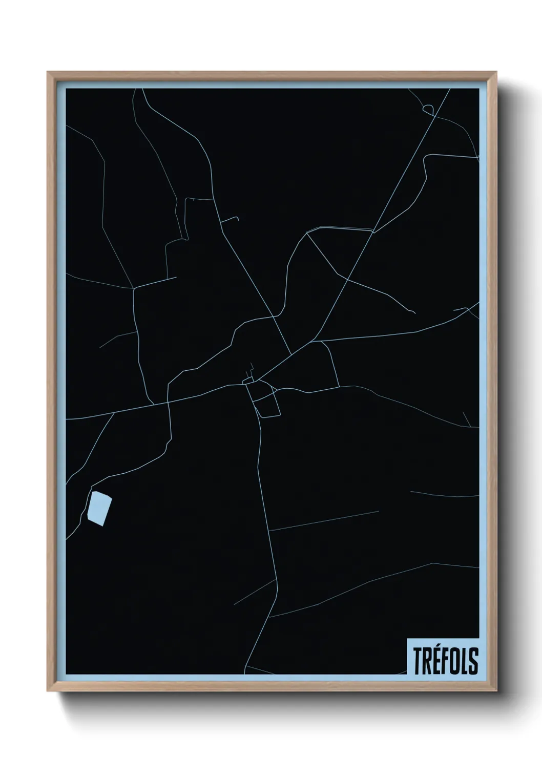 Une affiche de carte sur Tréfols