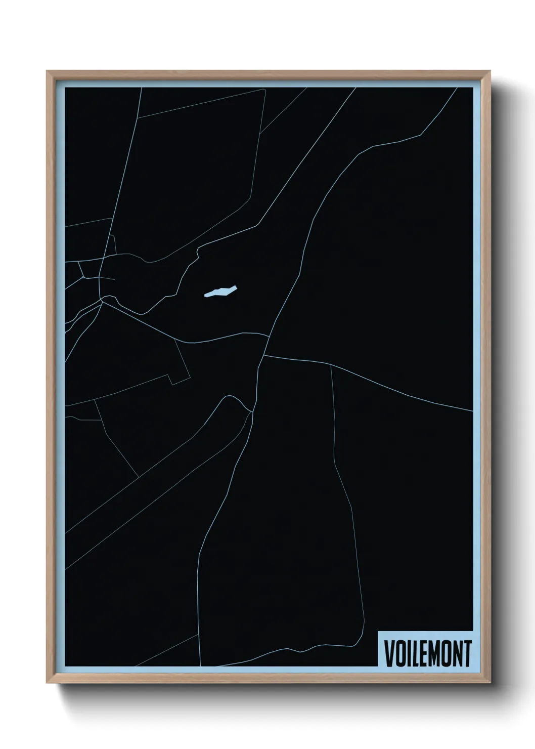 Une affiche de carte sur Voilemont