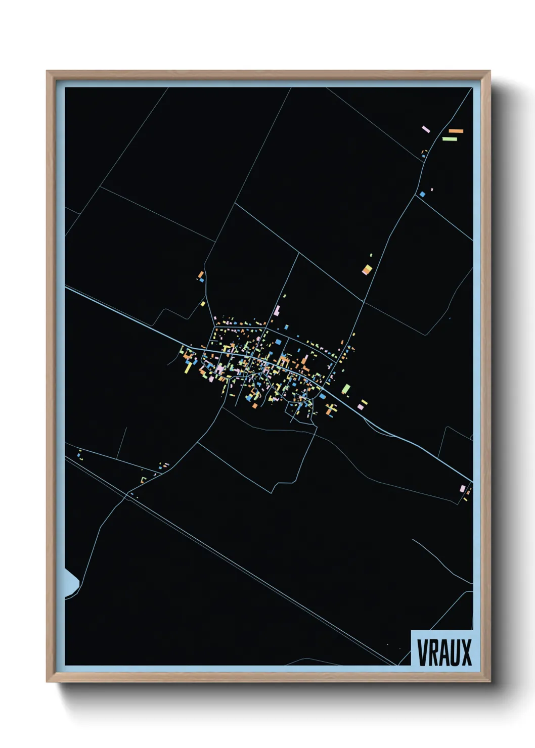 Une affiche de carte sur Vraux