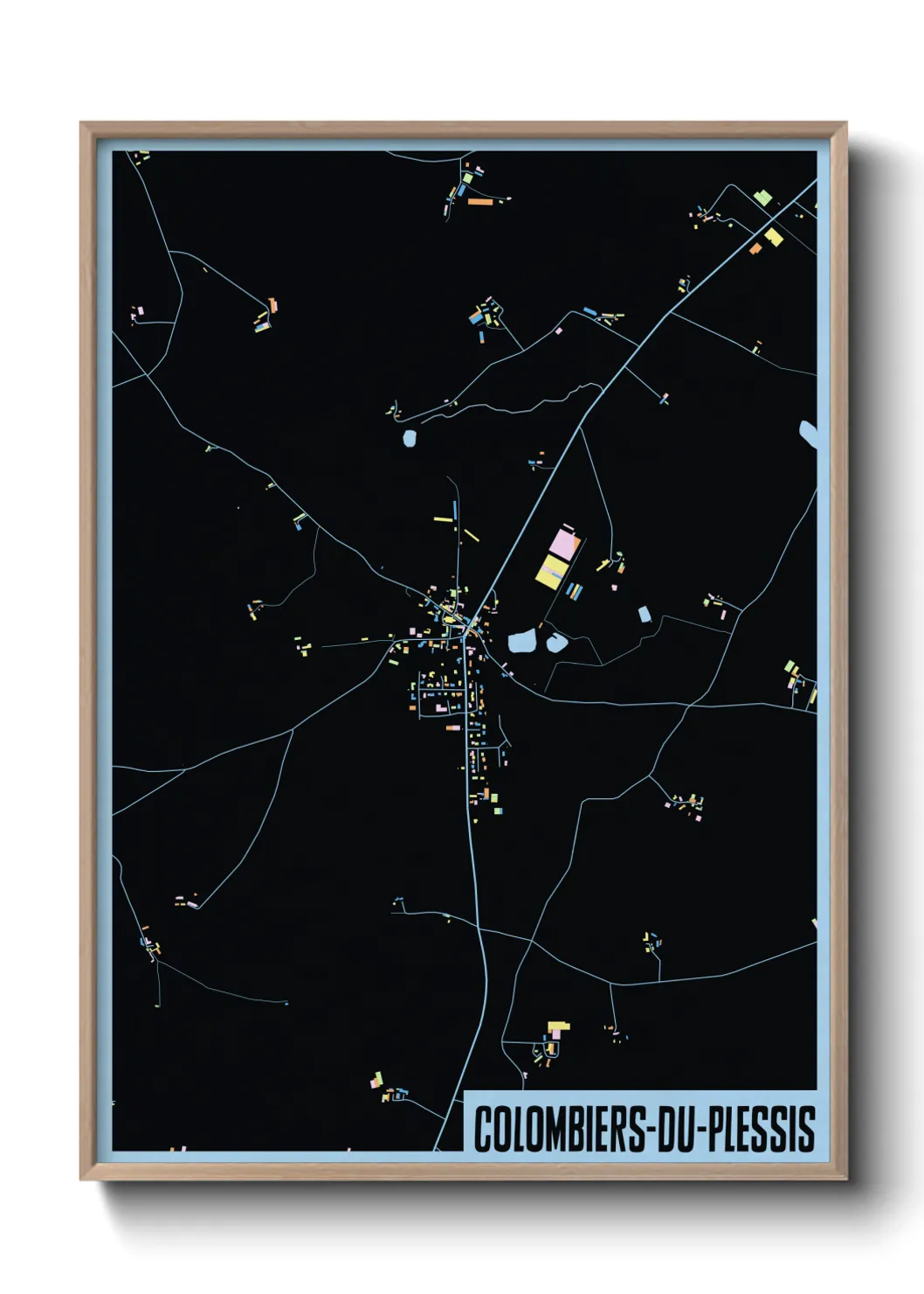 Un poster carteColombiers-du-Plessis