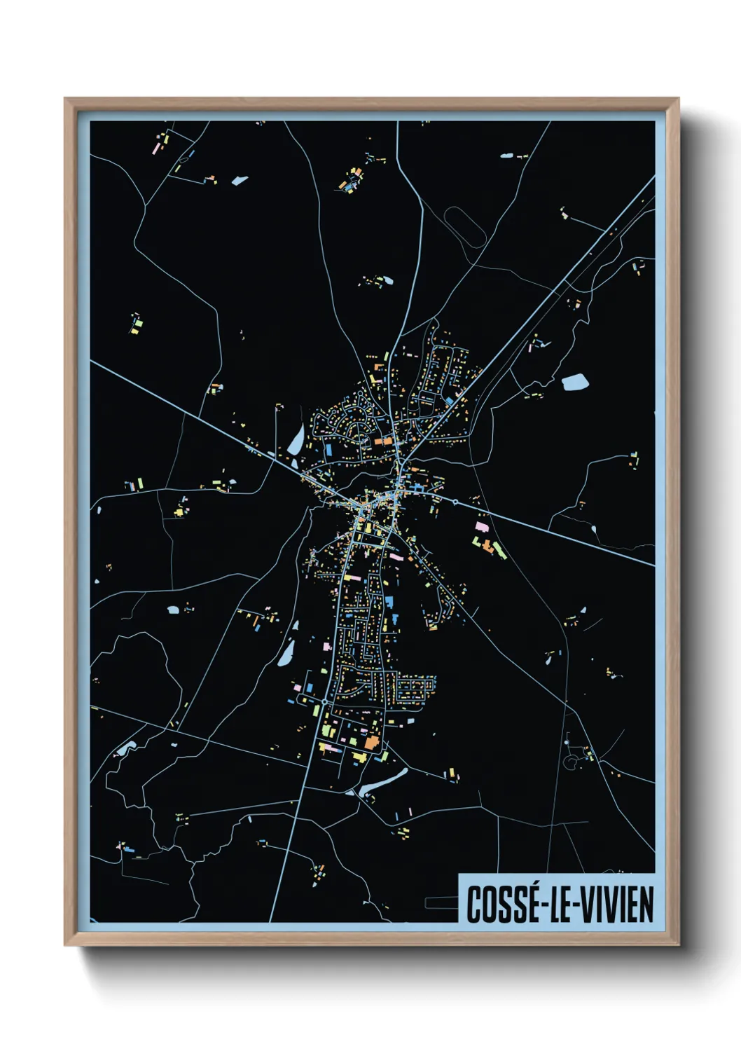 Un poster carteCossé-le-Vivien