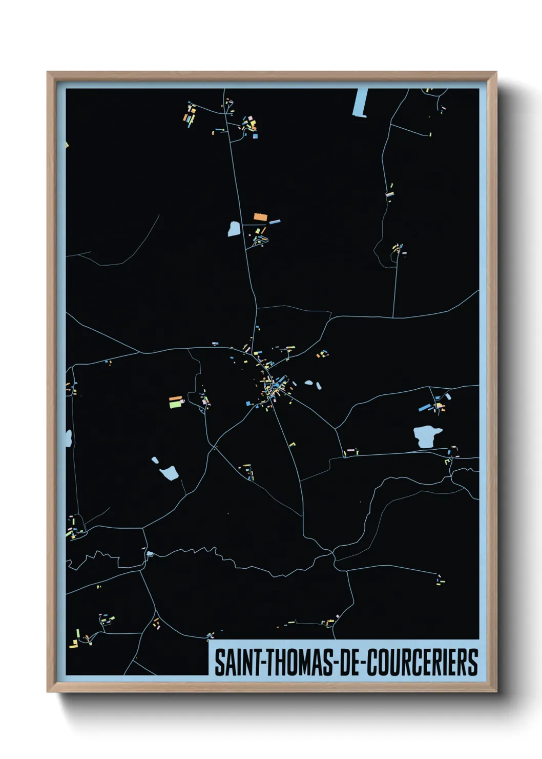 Un poster carteSaint-Thomas-de-Courceriers