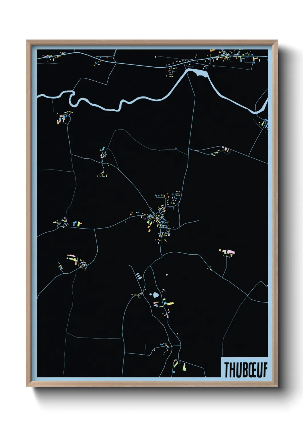 Une affiche de carte sur Thubœuf