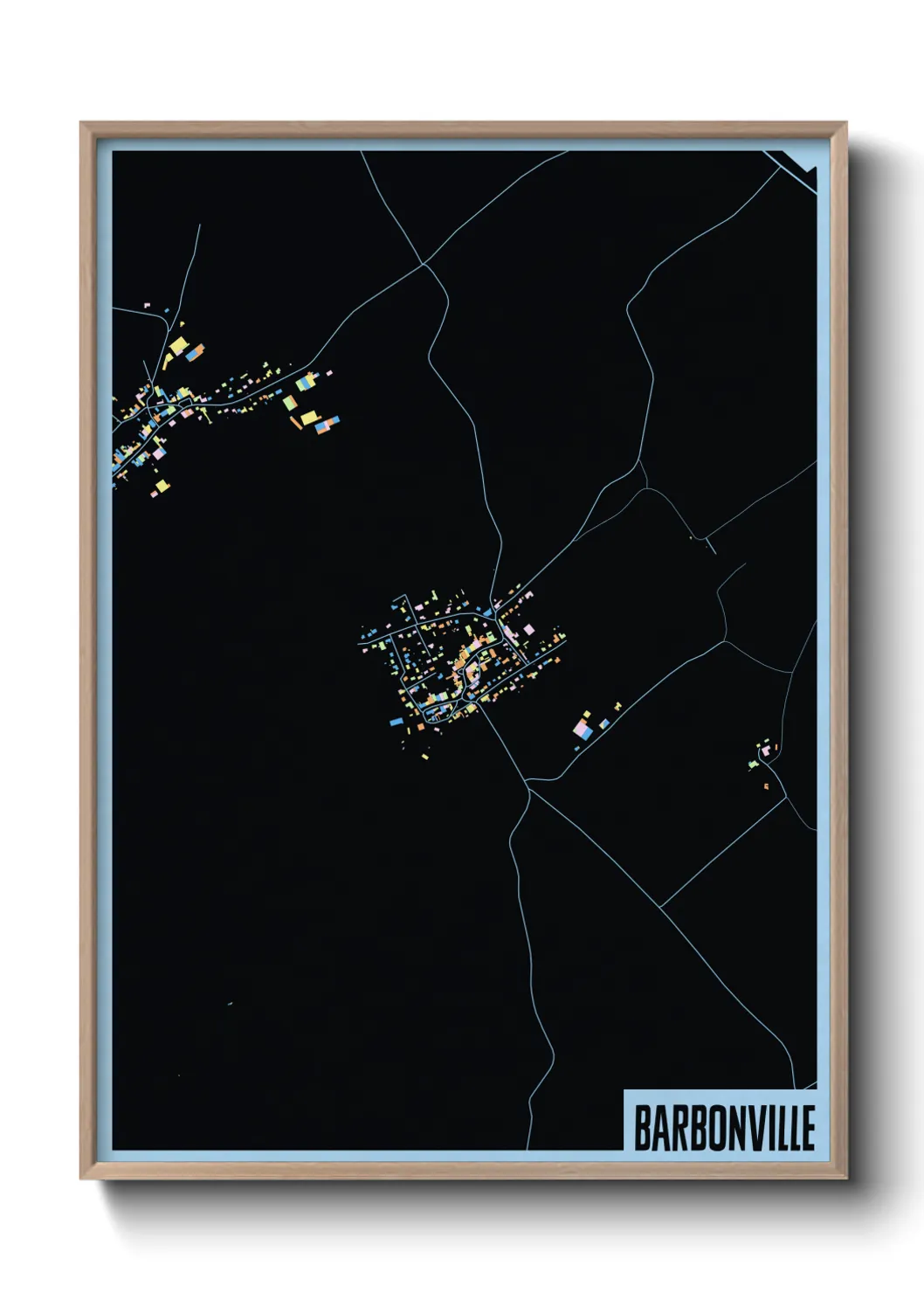 Une affiche de carte sur Barbonville