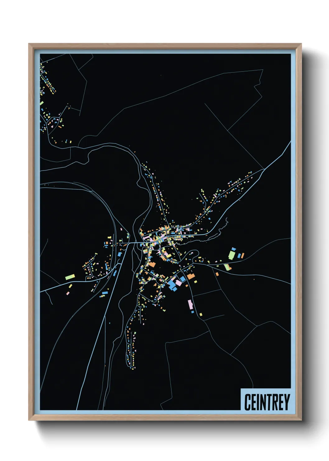 Une affiche de carte sur Ceintrey