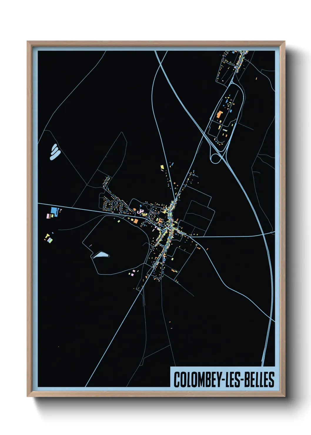 Un poster carteColombey-les-Belles