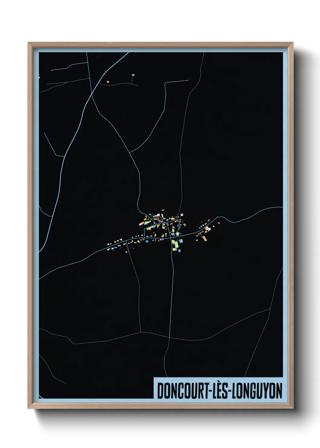 Une affiche de carte sur Doncourt-lès-Longuyon