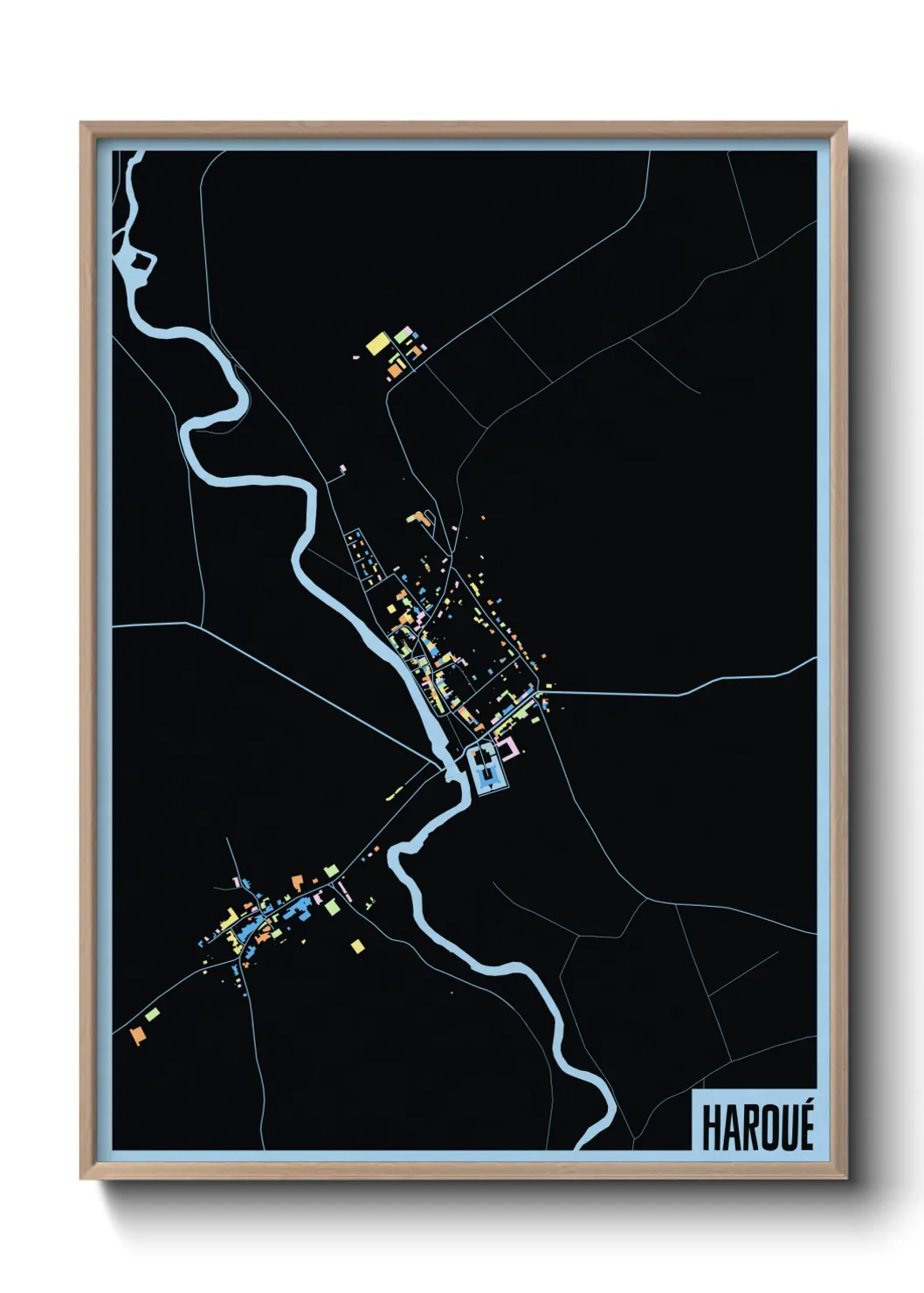 Une affiche de carte sur Haroué