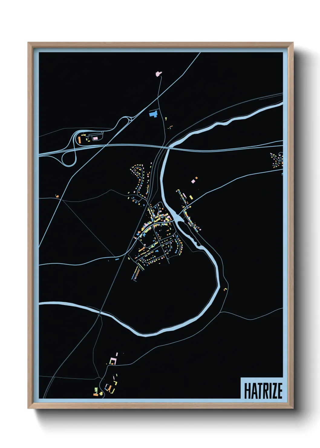 Une affiche de carte sur Hatrize