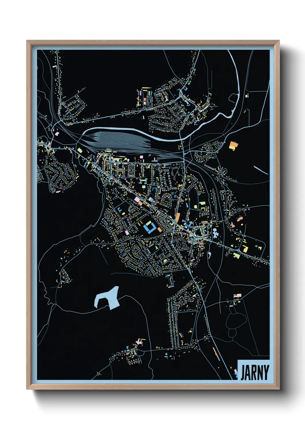 Une affiche de carte sur Jarny