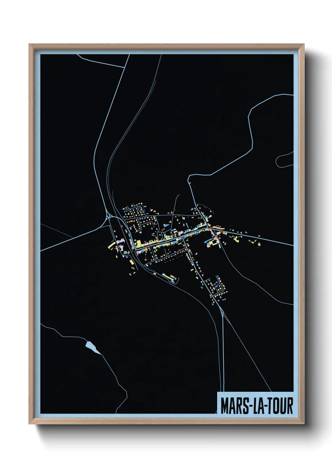 Une affiche de carte sur Mars-la-Tour