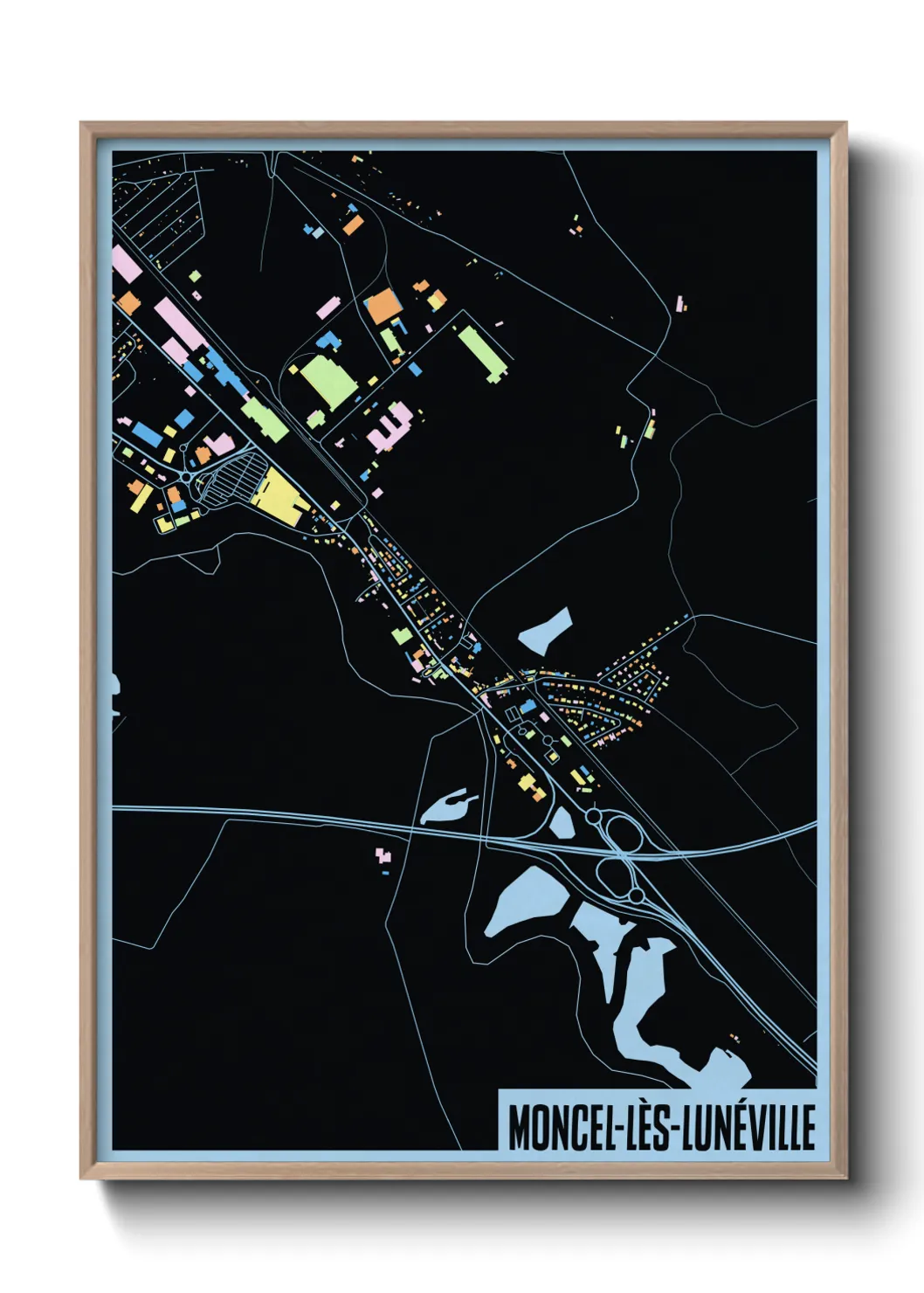 Un poster carteMoncel-lès-Lunéville