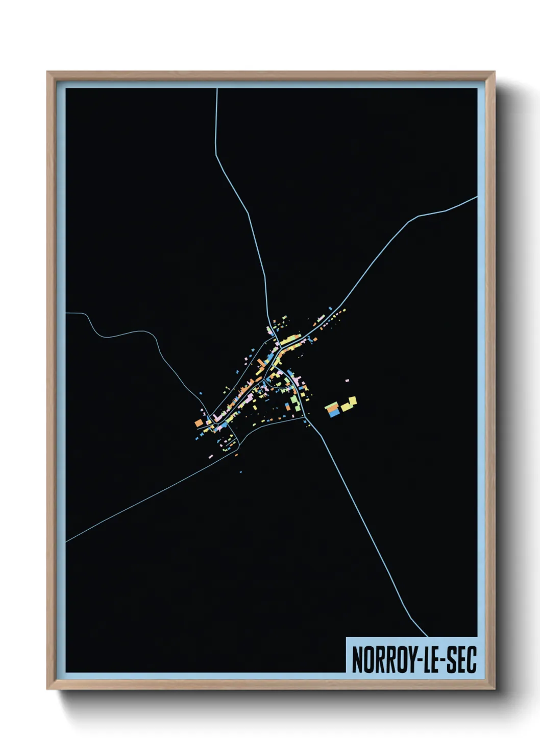 Un poster carteNorroy-le-Sec