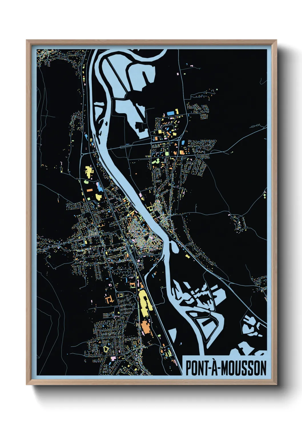 Un poster cartePont-à-Mousson