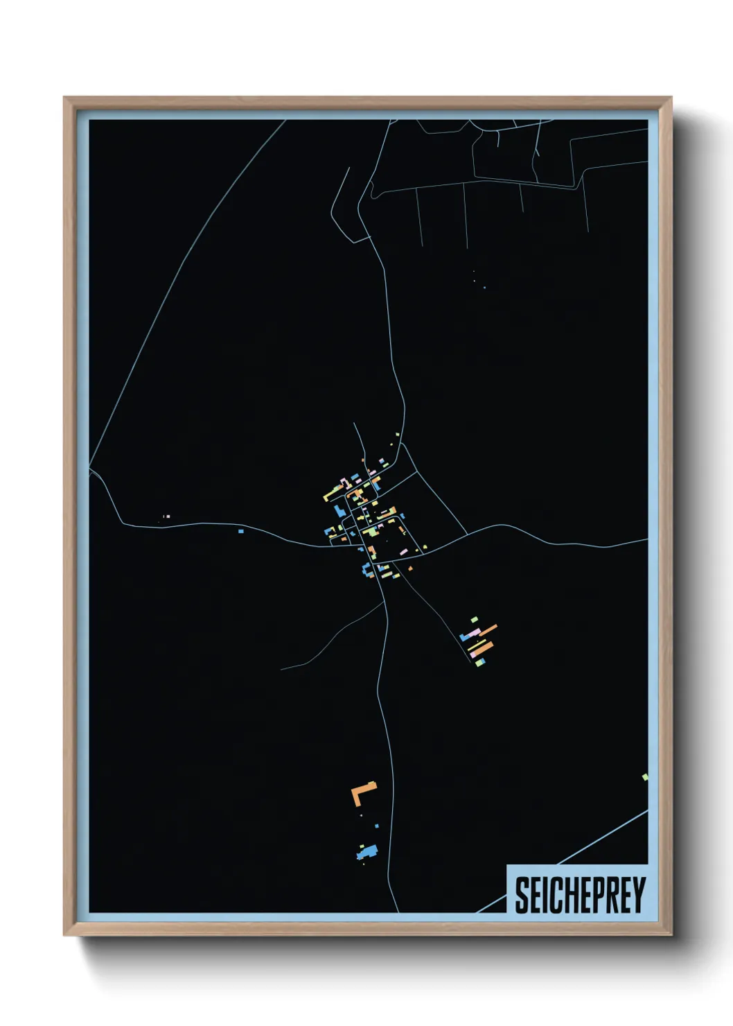 Une affiche de carte sur Seicheprey