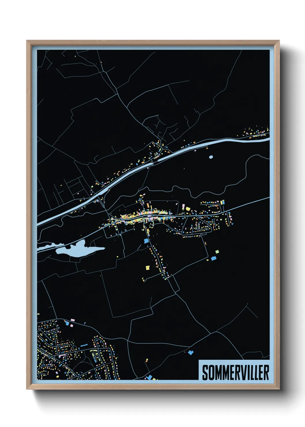 Une affiche de carte sur Sommerviller