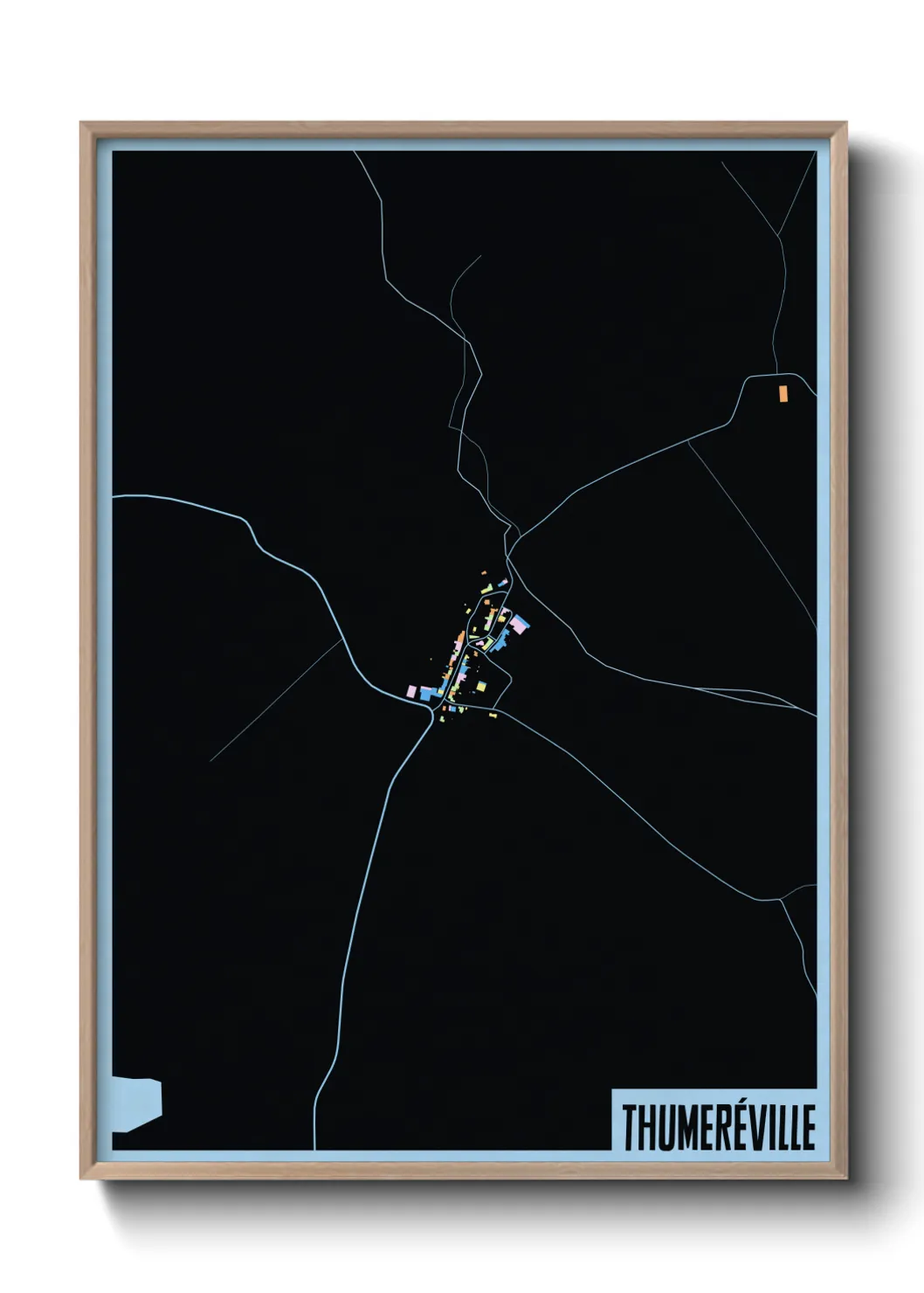 Une affiche de carte sur Thumeréville